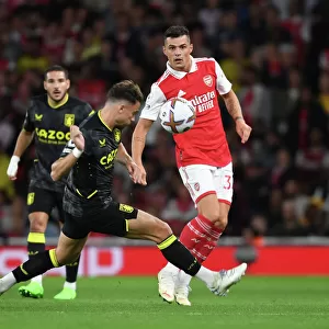 Granit Xhaka: Arsenal vs. Aston Villa, Premier League 2022-23 - In Action
