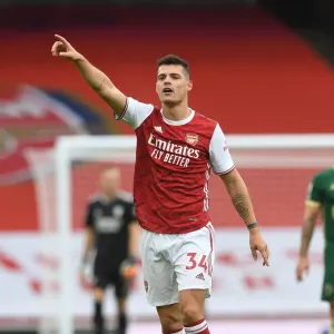 Granit Xhaka: Arsenal vs Sheffield United, Premier League 2020-21 Granit Xhaka: Arsenal vs Sheffield United, Premier League 2020-21