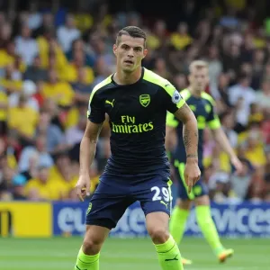 Granit Xhaka (Arsenal). Watford 1: 3 Arsenal. Premier League. Vicarage Road, Watford Granit Xhaka (Arsenal). Watford 1: 3 Arsenal. Premier League. Vicarage Road, Watford