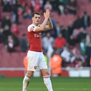Granit Xhaka: Arsenal's Determined Midfielder Amidst Arsenal FC vs Southampton FC Clash (2019)