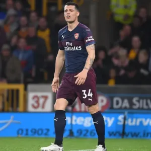Granit Xhaka: Arsenal's Midfield Maestro in Action vs. Wolverhampton Wanderers Granit Xhaka: Arsenal's Midfield Maestro in Action vs. Wolverhampton Wanderers