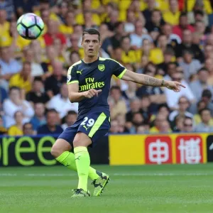Granit Xhaka: Arsenal's Midfield Maestro in Action Against Watford, Premier League 2016-17 Granit Xhaka: Arsenal's Midfield Maestro in Action Against Watford, Premier League 2016-17