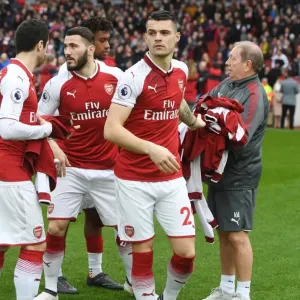 Granit Xhaka: Arsenal's Midfield Maestro in Action Against Watford (2017-18)