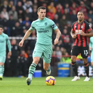 Granit Xhaka: Arsenal's Midfield Maestro at AFC Bournemouth, Premier League 2018-19 Granit Xhaka: Arsenal's Midfield Maestro at AFC Bournemouth, Premier League 2018-19