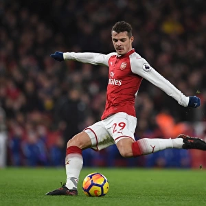 Granit Xhaka: Arsenal's Midfield Mastermind in Action Against Chelsea, Premier League 2017-18