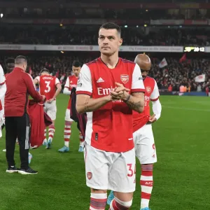 Granit Xhaka: Arsenal's Steely Gaze Ahead of Arsenal vs Liverpool Clash (Premier League 2021-22)