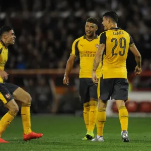 Granit Xhaka celebrates scoring a goal for Arsenal. Nottingham Forest 0: 4 Arsenal Granit Xhaka celebrates scoring a goal for Arsenal. Nottingham Forest 0: 4 Arsenal