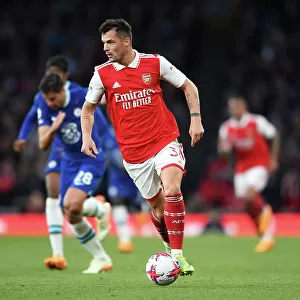 Granit Xhaka Charges Forward: Arsenal vs. Chelsea, Premier League 2022-23