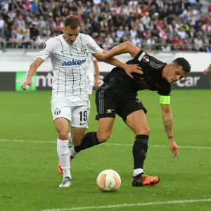 Granit Xhaka Clashes with Nikola Boranijasevic: FC Zurich vs. Arsenal, UEFA Europa League 2022-23