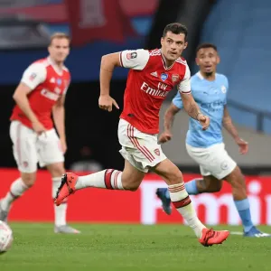 Granit Xhaka in FA Cup Battle: Arsenal vs. Manchester City