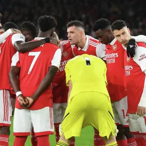 Granit Xhaka Inspires Arsenal Team Before Newcastle United Match (2022-23)