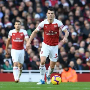 Granit Xhaka Print - Arsenal Midfielder in Action Granit Xhaka Print - Arsenal Midfielder in Action