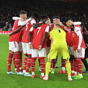 Granit Xhaka Rallies Arsenal Team Before Newcastle United Match (2022-23)