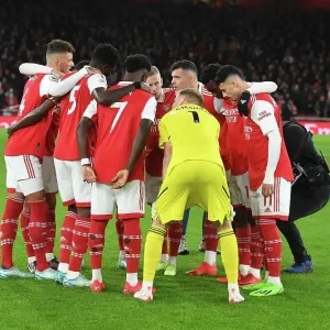 Granit Xhaka Rallies Arsenal Team Before Newcastle United Match (2022-23)
