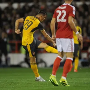 Granit Xhaka Scores for Arsenal Against Nottingham Forest in EFL Cup (2016) Granit Xhaka Scores for Arsenal Against Nottingham Forest in EFL Cup (2016)