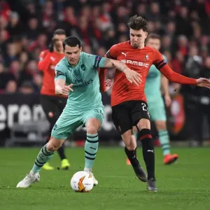 Granit Xhaka vs. Adrien Hunou: Clash of the Midfielders in Stade Rennais vs. Arsenal UEFA Europa League Clash