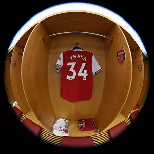 Granit Xhaka's Abandoned Jersey in Arsenal Changing Room: Arsenal vs AFC Bournemouth (2019-20)