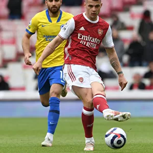 Granit Xhaka's Brilliant Performance: Arsenal Secures Victory Against Brighton & Hove Albion (Premier League, 2020-21)