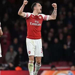 Granit Xhaka's Emotional Celebration: Arsenal Advance to Europa League Quarterfinals vs Stade Rennais
