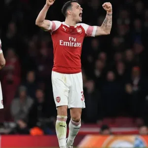 Granit Xhaka's Emotional Celebration: Arsenal Advance to Europa League Quarterfinals vs Stade Rennais