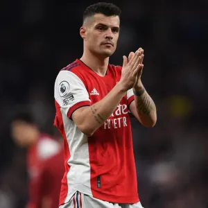 Granit Xhaka's Heartfelt Applause: Arsenal's Victory at Tottenham Hotspur Stadium (2021-22) Granit Xhaka's Heartfelt Applause: Arsenal's Victory at Tottenham Hotspur Stadium (2021-22)