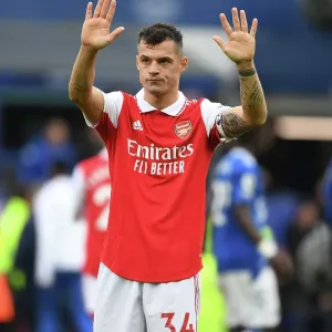 Granit Xhaka's Heartfelt Applause: Everton vs. Arsenal, Premier League 2022-23