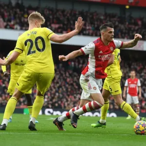 Granit Xhaka's Standout Performance: Arsenal's Triumph over Brentford (Premier League 2021-22) Granit Xhaka's Standout Performance: Arsenal's Triumph over Brentford (Premier League 2021-22)