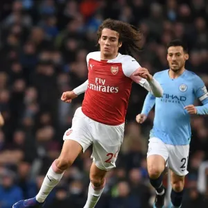 Guendouzi in Action: Arsenal vs. Manchester City - Premier League Showdown (2018-19)