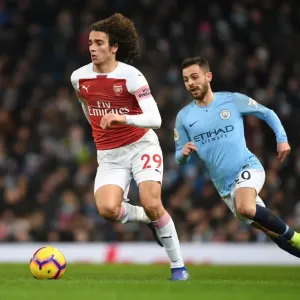 Guendouzi Breaks Past Bernardo Silva: Manchester City vs Arsenal, Premier League 2018-19 Guendouzi Breaks Past Bernardo Silva: Manchester City vs Arsenal, Premier League 2018-19