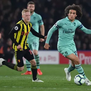 Guendouzi vs Hughes: Intense Battle in Watford v Arsenal Premier League Clash