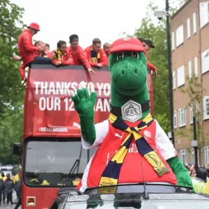 Gunner. Arsenal FA Cup Parade. Emirates Stadium 31 / 5 / 15 Gunner. Arsenal FA Cup Parade. Emirates Stadium 31 / 5 / 15