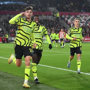 Havertz Scores First Arsenal Goal: Arsenal Take Early Lead Against Brentford (Premier League 2023-24)