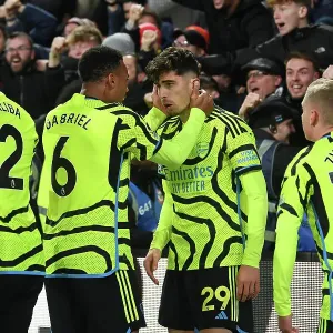 Havertz Scores First Arsenal Goal: Arsenal Takes Early Lead vs. Brentford (Premier League 2023-24)