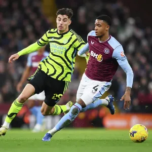 Havertz vs Konsa: Intense Rivalry Unfolds - Aston Villa vs Arsenal FC, Premier League 2023-24 Havertz vs Konsa: Intense Rivalry Unfolds - Aston Villa vs Arsenal FC, Premier League 2023-24