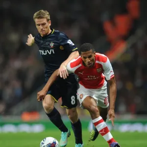 Hayden vs. Davis: A Tense Battle - Arsenal vs. Southampton (League Cup 2014/15) Hayden vs. Davis: A Tense Battle - Arsenal vs. Southampton (League Cup 2014/15)