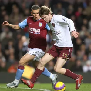 Head-to-Head: Hleb's Double Strike Against Bouma's Aston Villa in Arsenal's 2:1 Victory