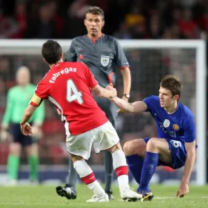 Heartbreak at the Emirates: Cesc Fabregas vs Michael Carrick in Arsenal's 3-1 Semi-Final Defeat to Manchester United in the UEFA Champions League Heartbreak at the Emirates: Cesc Fabregas vs Michael Carrick in Arsenal's 3-1 Semi-Final Defeat to Manchester United in the UEFA Champions League