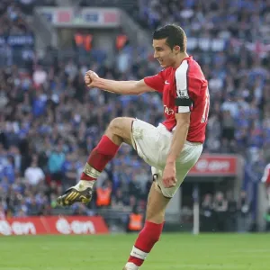 Heartbreaking FA Cup Semi-Final Goal: Robin van Persie Scores for Chelsea Against Arsenal (1:2), Wembley Stadium, London, 2009