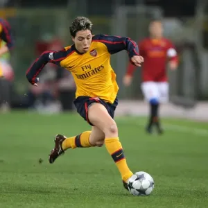 Heartbreaking Penalty: Arsenal's Nasri Misses in UEFA Champions League Shootout vs. AS Roma (2009)