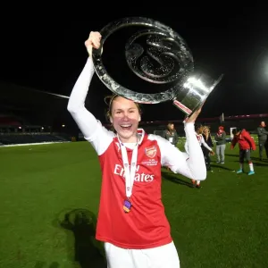 Heather O'Reilly Celebrates Arsenal Women's Continental Cup Victory