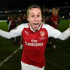Heather O'Reilly Celebrates Arsenal Women's Continental Cup Victory over Manchester City Ladies