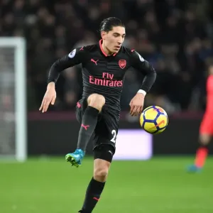 Hector Bellerin in Action: Arsenal vs. West Ham United, Premier League 2017-18 Hector Bellerin in Action: Arsenal vs. West Ham United, Premier League 2017-18