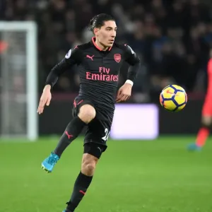 Hector Bellerin in Action: Arsenal vs. West Ham United, Premier League 2017-18 Hector Bellerin in Action: Arsenal vs. West Ham United, Premier League 2017-18