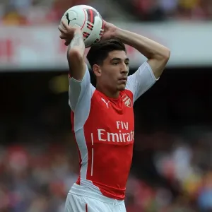 Hector Bellerin in Action: Arsenal vs Benfica, Emirates Cup 2014
