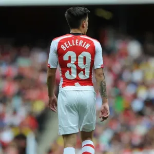 Hector Bellerin in Action: Arsenal vs Benfica, Emirates Cup 2014