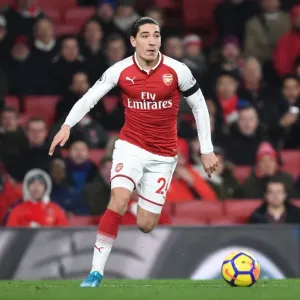 Hector Bellerin in Action: Arsenal vs Huddersfield Town, Premier League 2017-18
