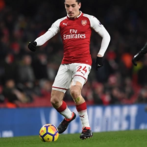Hector Bellerin in Action: Arsenal vs Manchester City, Premier League 2017-18