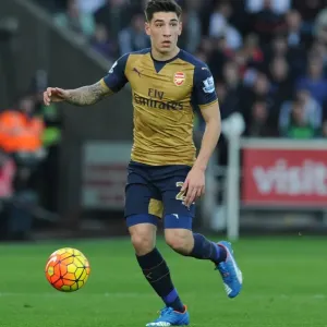 Hector Bellerin in Action: Arsenal vs Swansea City, Premier League 2015-16
