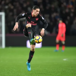 Hector Bellerin: In Action Against West Ham United, Premier League 2017-18 Hector Bellerin: In Action Against West Ham United, Premier League 2017-18