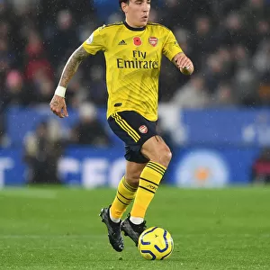 Hector Bellerin of Arsenal in Action against Leicester City - Premier League 2019-20